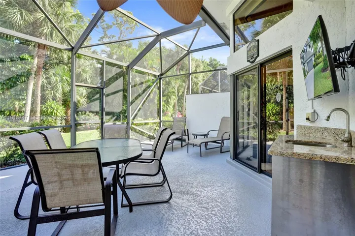 Large screened in patio