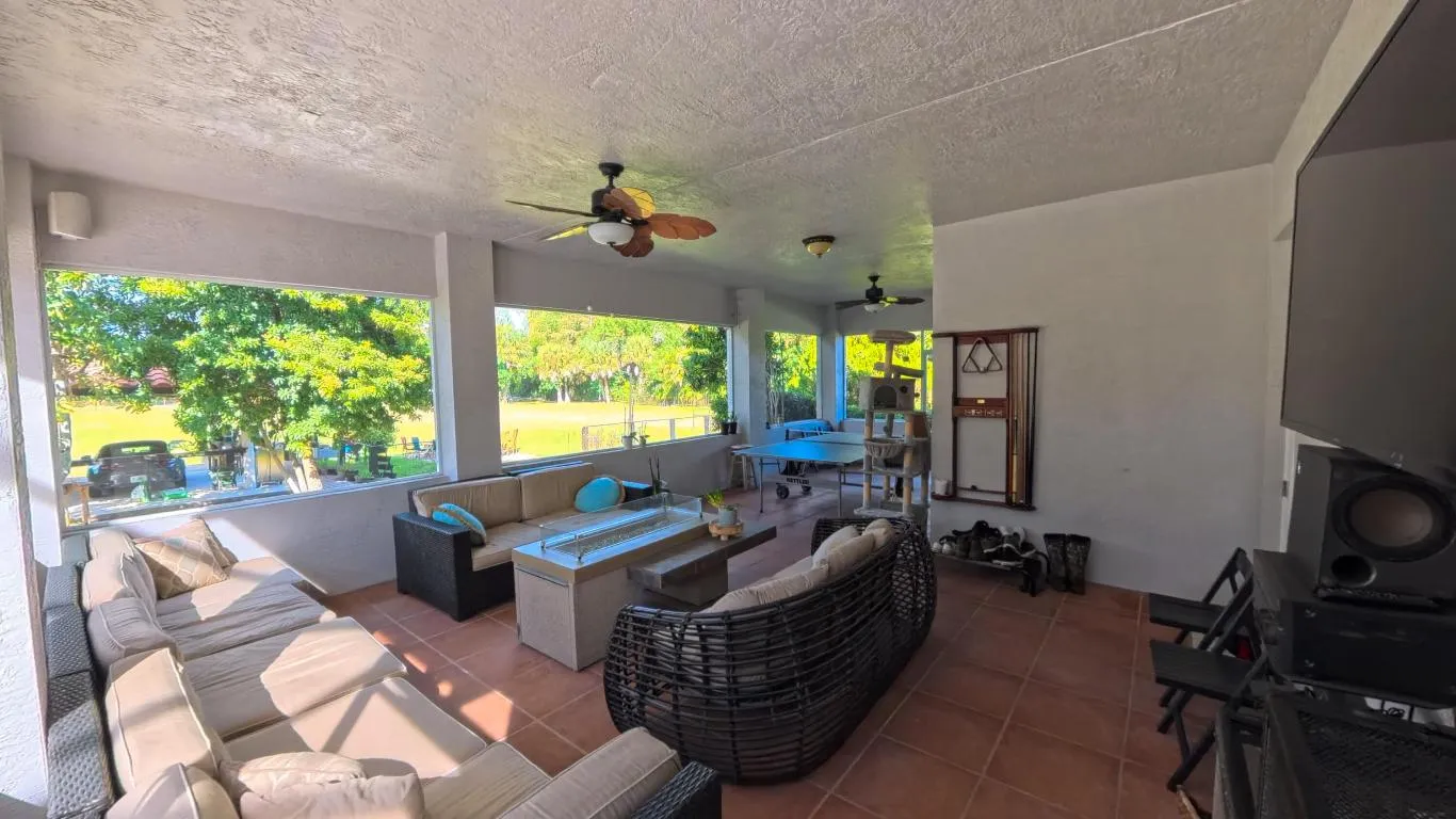 Internal Fire pit room