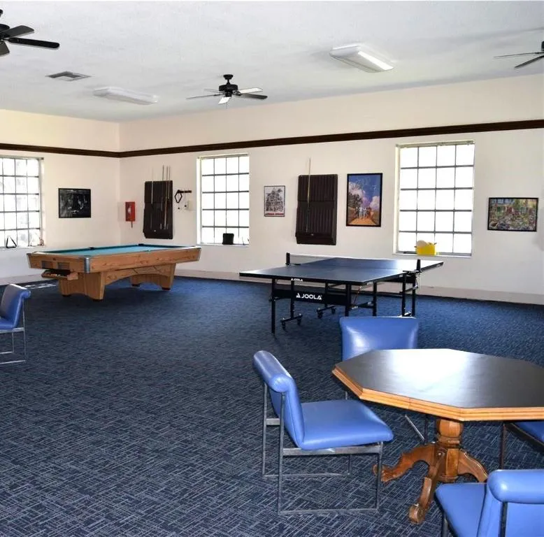 Billiard and tennis table room