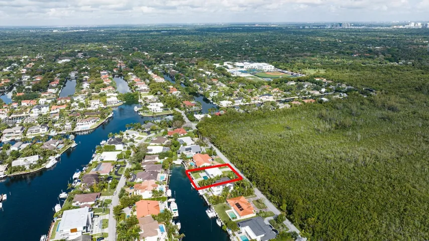 Aerial view of Gables by the Sea Neighborhood