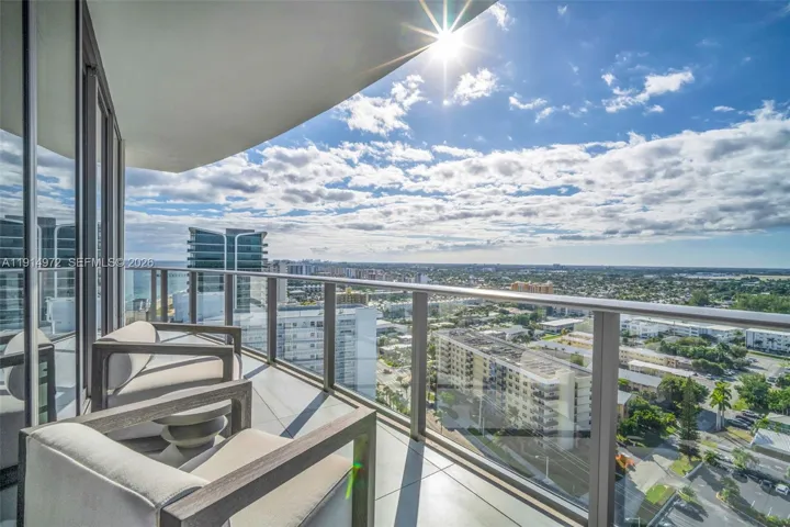 Balcony off Bedroom 2, 3 and Den