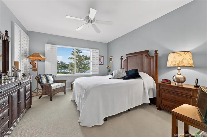 Primary Bedroom with River views.