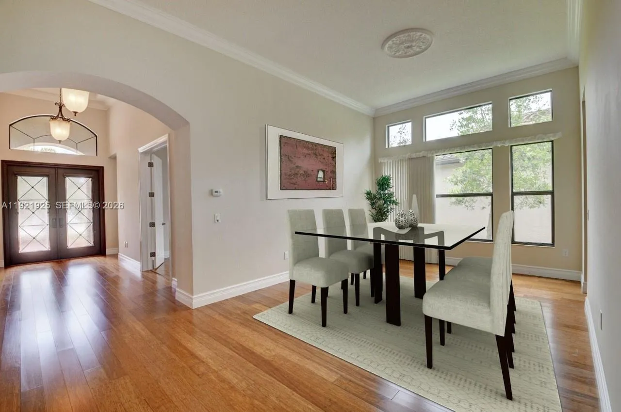Dining Area with virtual furniture