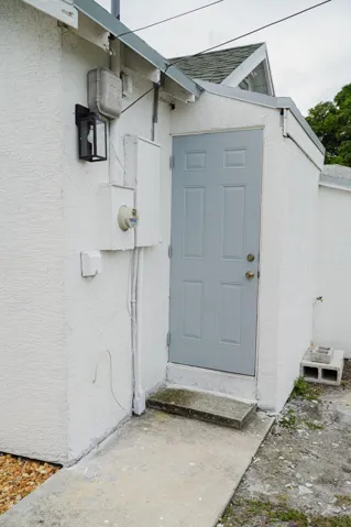 EXIT DOOR FROM KITCHEN