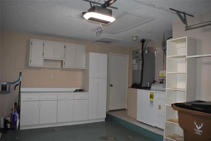Garage with Extra Storage Cabinets
