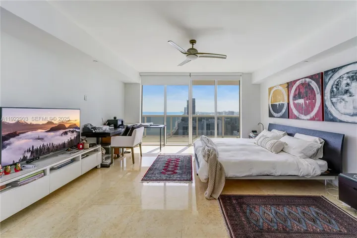 Master bedroom with ocean views