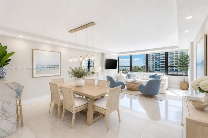 Dining & Living Room - Virtually Staged