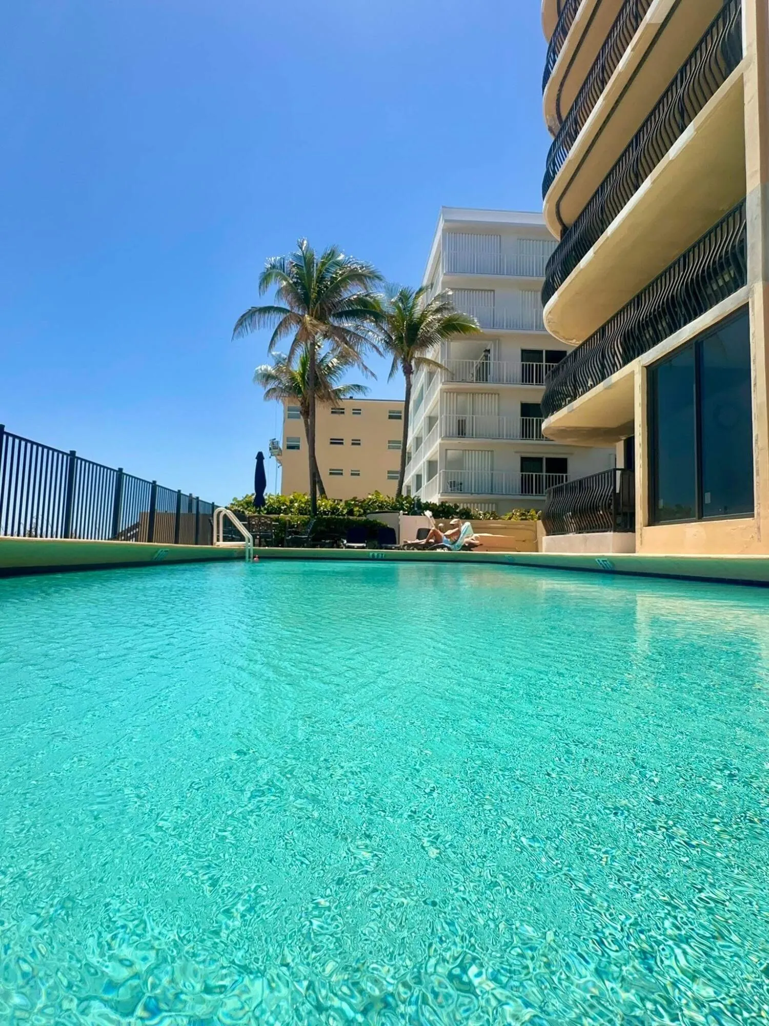 Entry to Pool from Building