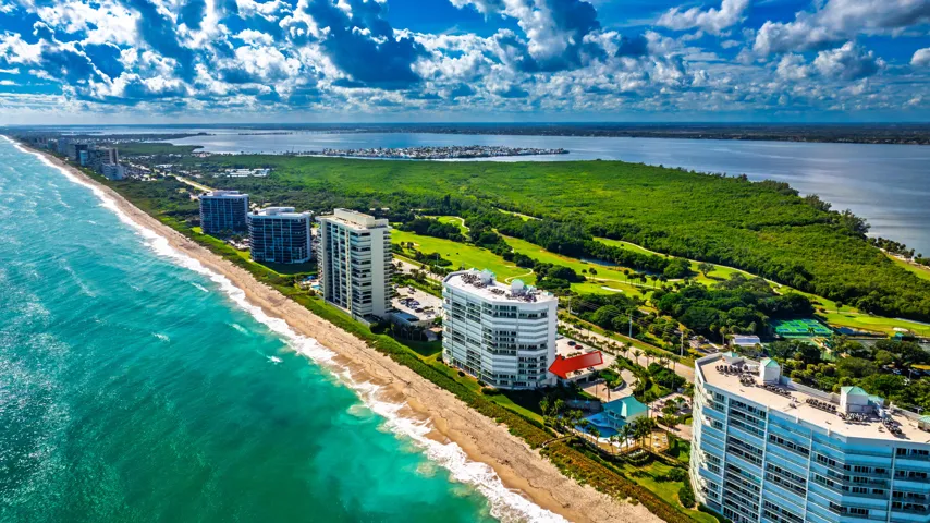 Aerial Island of Building