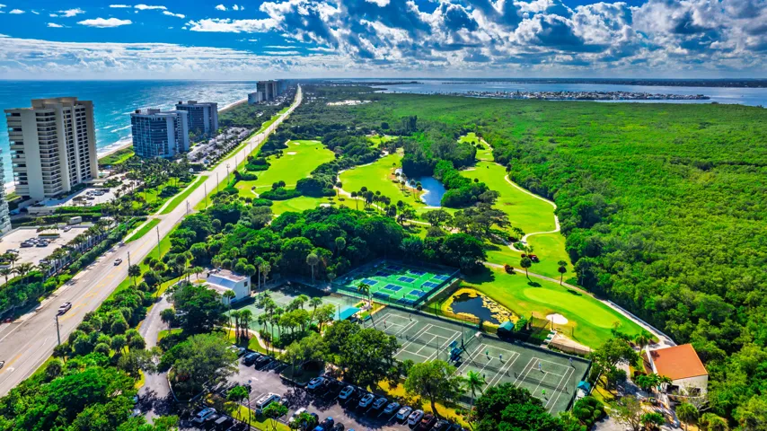Aerial View Club and Island