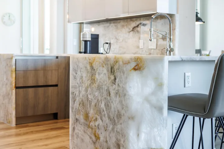 Kitchen Quartzite Counter detail