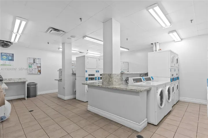 laundry inside the building