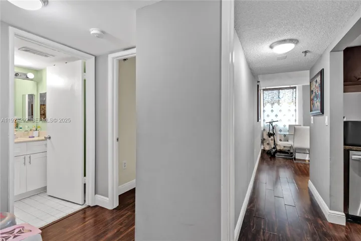 halls, wood flooring thru