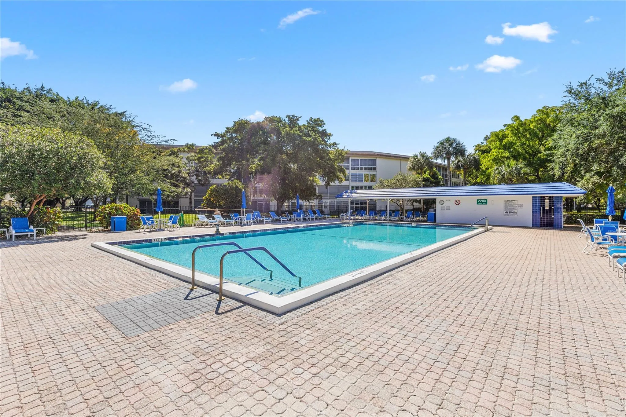 Lucaya Pool directly behind the building