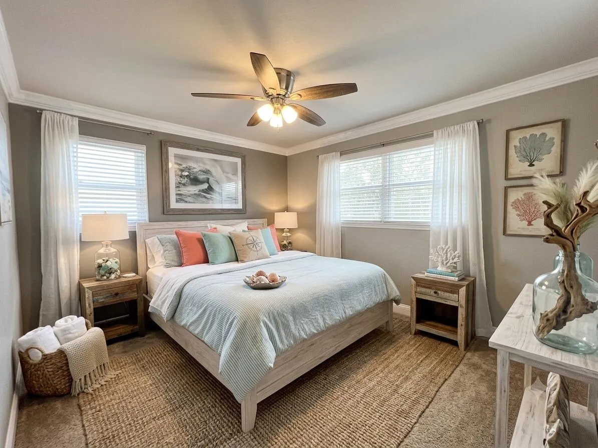 bedroom virtually staged