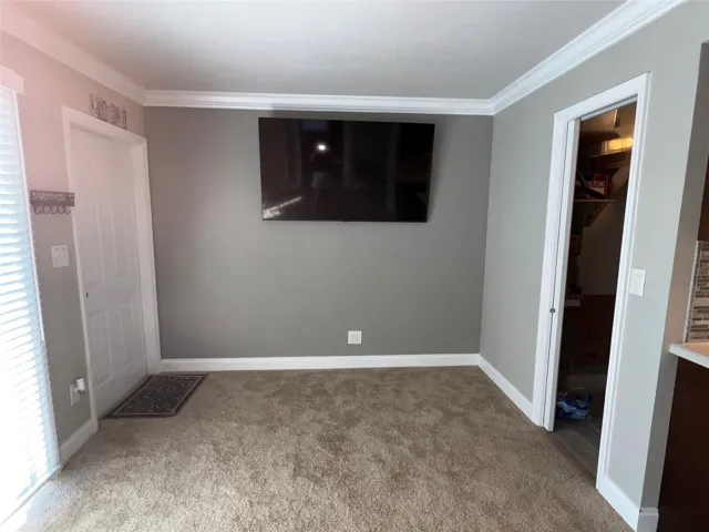 TV stays! Pic w/ carpet