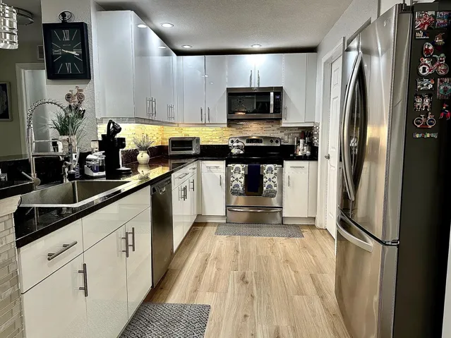 Granite counters and stainless-steel appliances