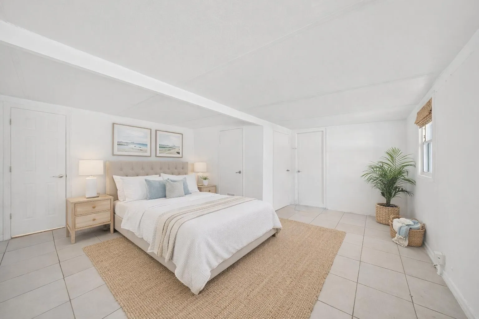 Bedroom virtually staged