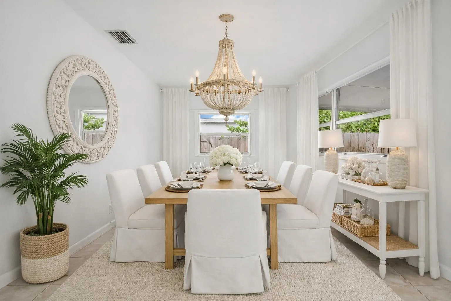 Dinning room - virtually staged.