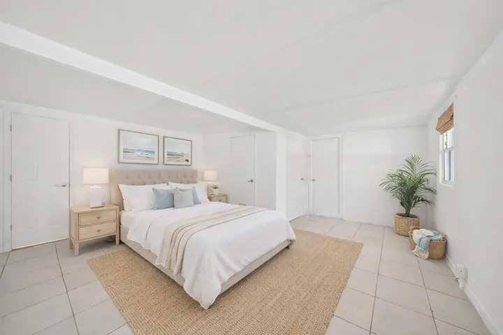 Bedroom virtually staged