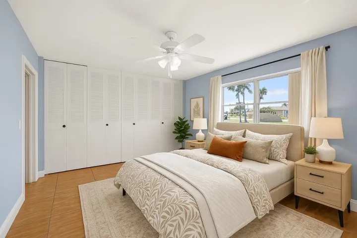 Virtually Staged Bedroom