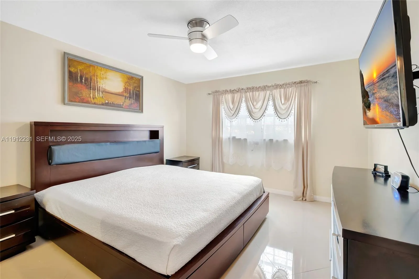 Master bedroom, spacious and bright. High impact windows.