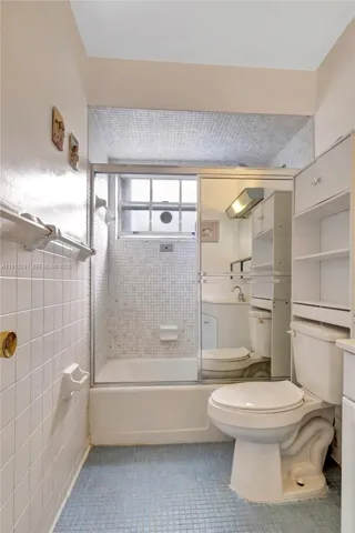 All tiled bathroom