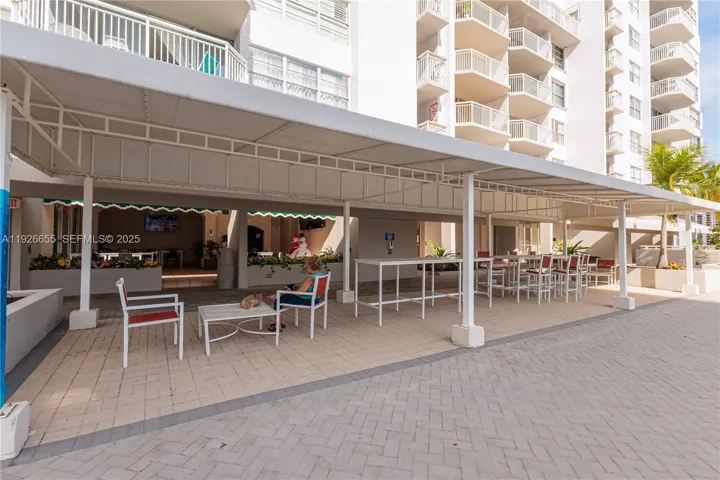 Poolside lounge
