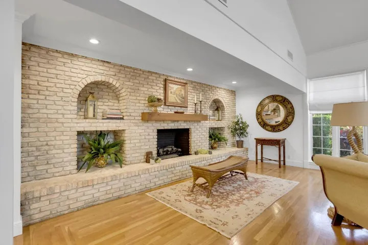 Family room fireplace