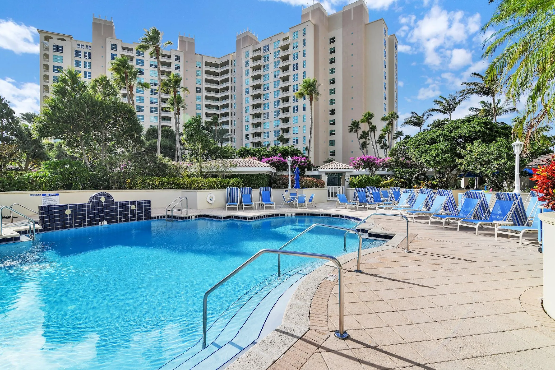 Pool service includes tower and water service