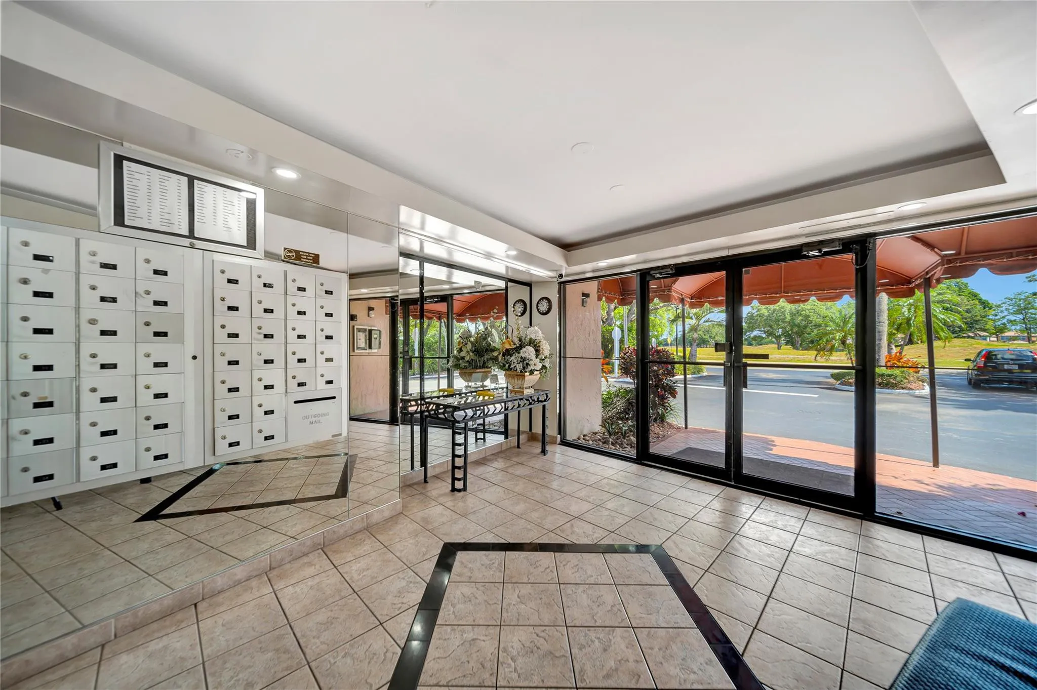 Lobby With New Keyless Entry Security System