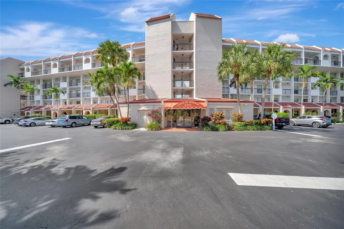 Beautifully Landscaped Building Entrance