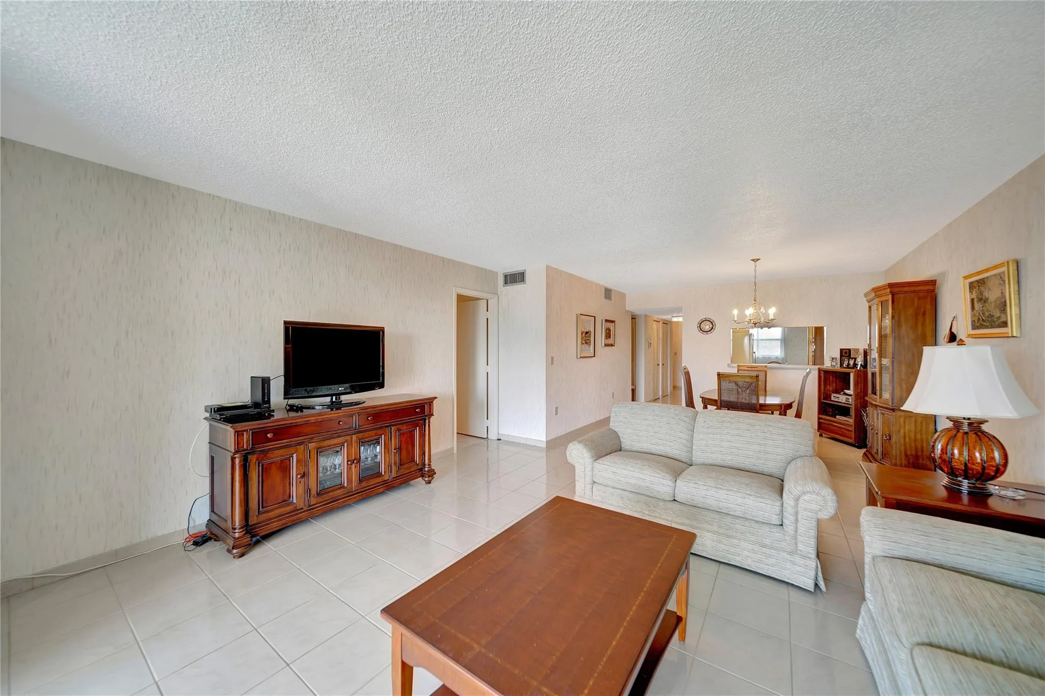Large Living Room & Dining Room with Pass-Through to Kitchen