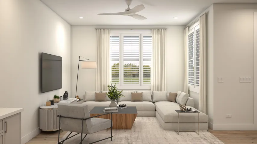 Contemporary Beachside Design - Living Room