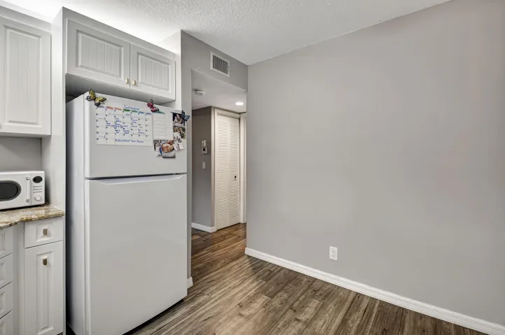 Kitchen with space for eat in