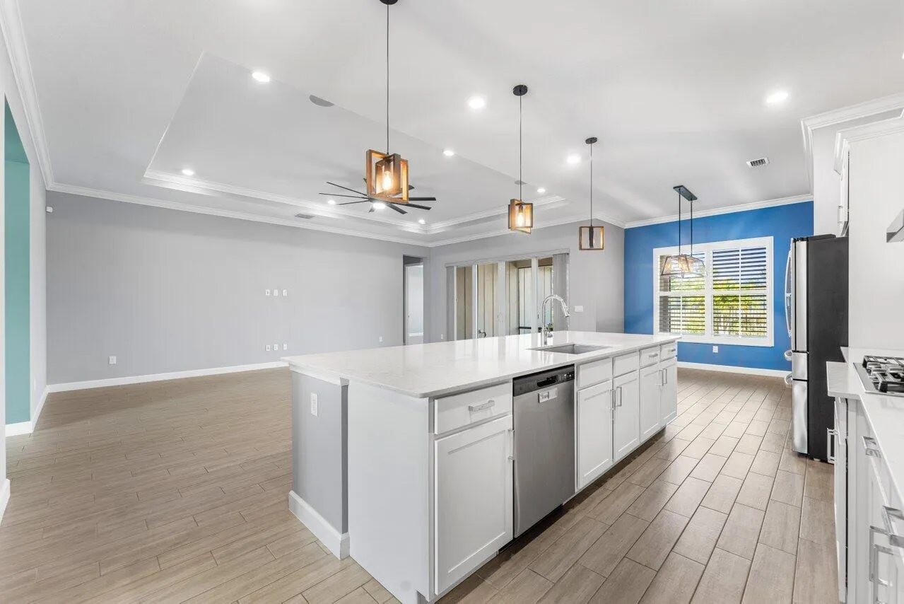 wide view of living space