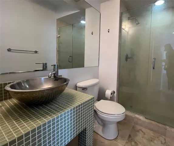 Guest Bath - Custom mosaic vanity/sink