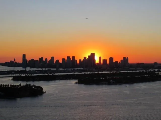 View from Living Room at Sunset