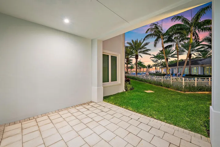 First Level Covered Patio Twilight