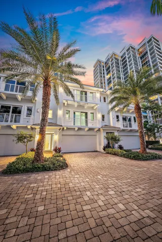 Twilight Front Elevation