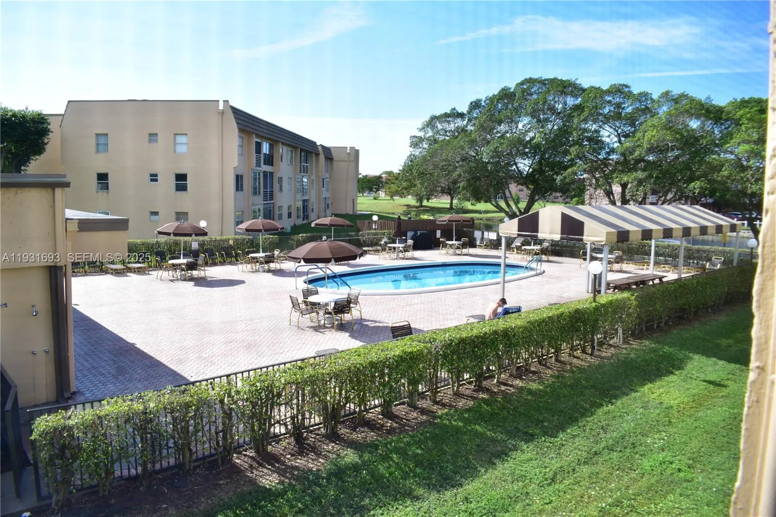One of 10 pools in the community