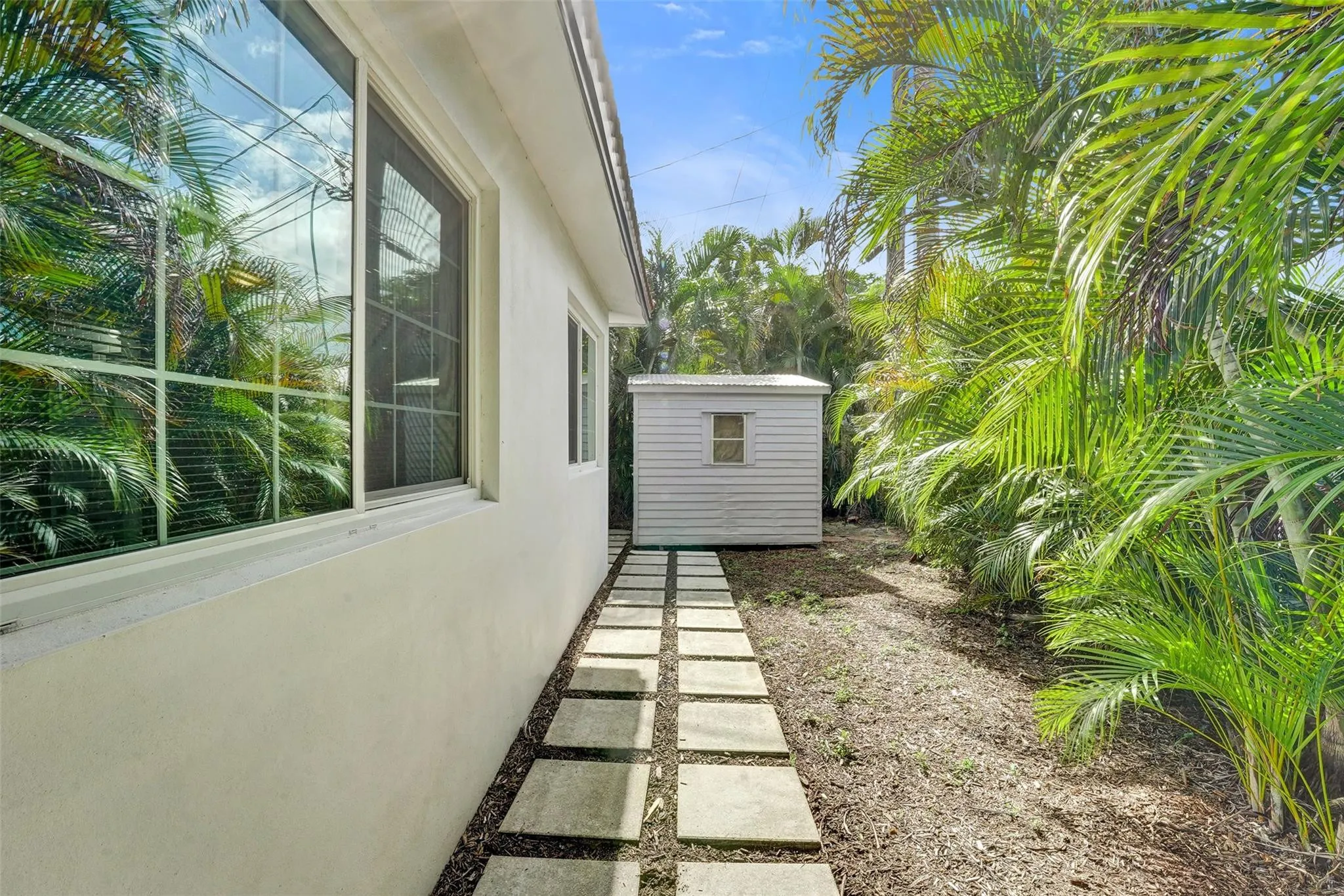 Spacious storage shed.
