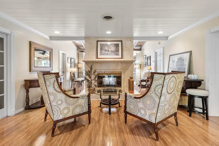 Entry Way with fireplace