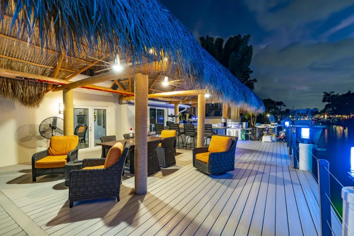 Surround stereo system, TREX decking installed in 2024/2025