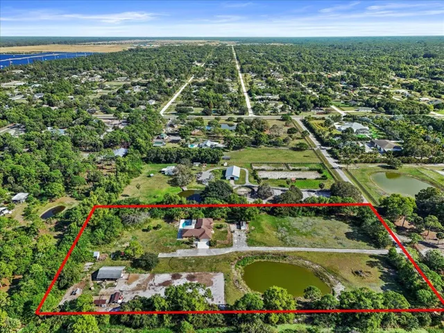 Aerial View or property 5 acres