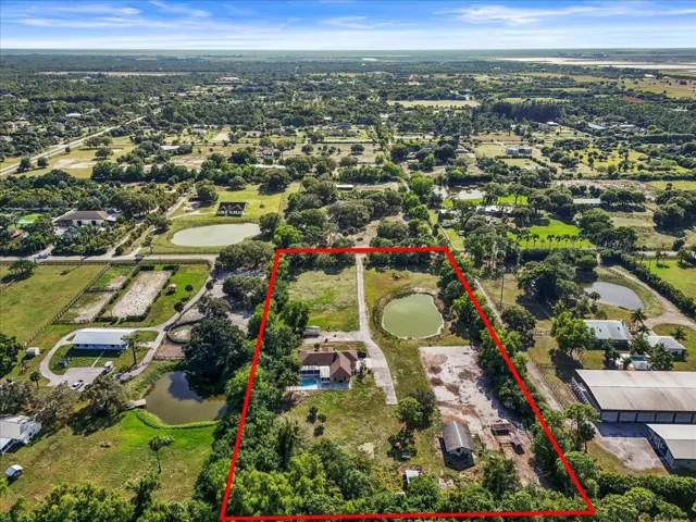Aerial View or property 5 acres