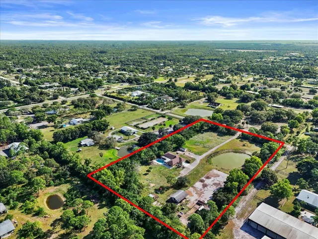 Aerial View or property 5 acres