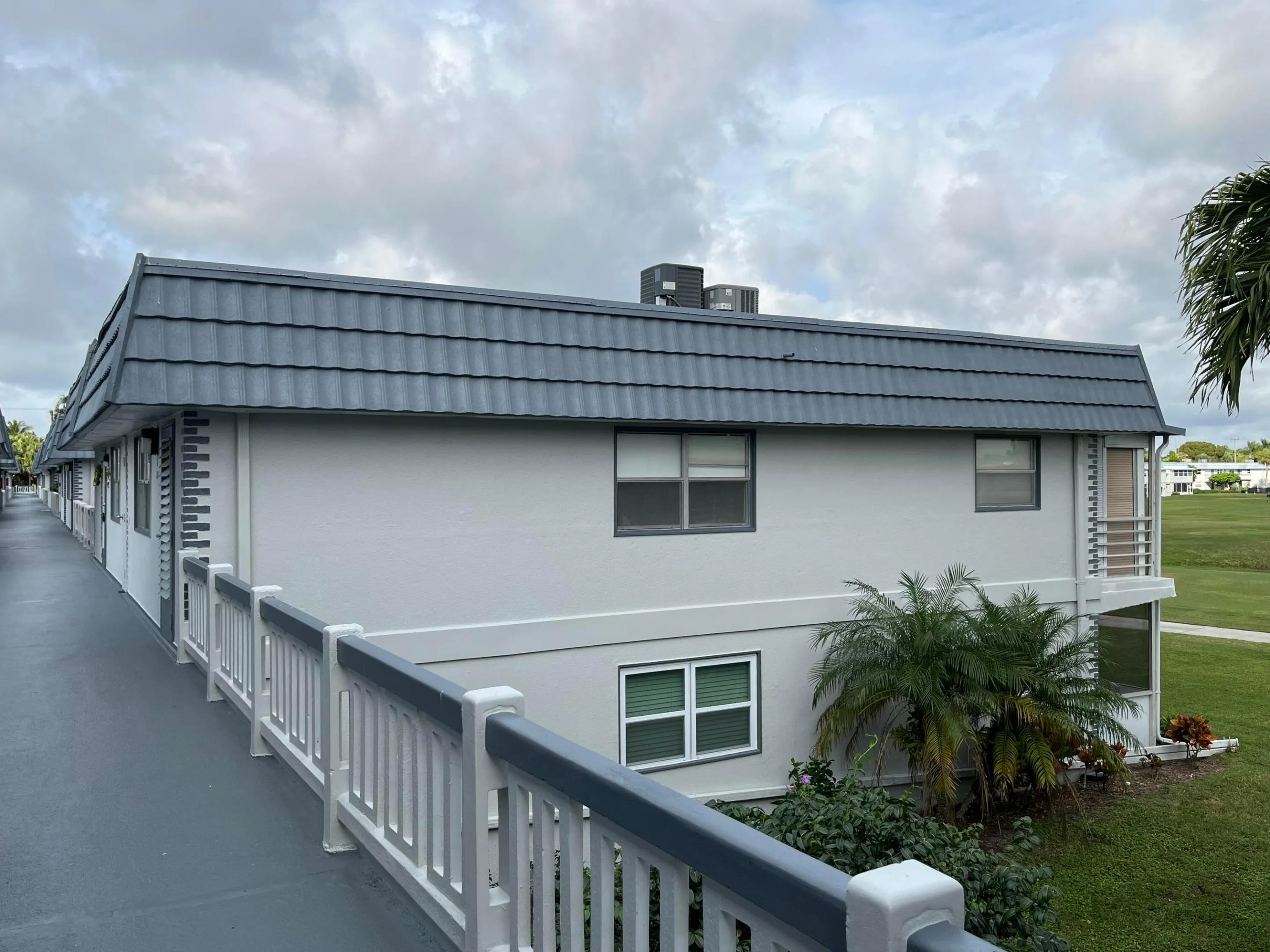 side of the 2nd floor unit on the golf course