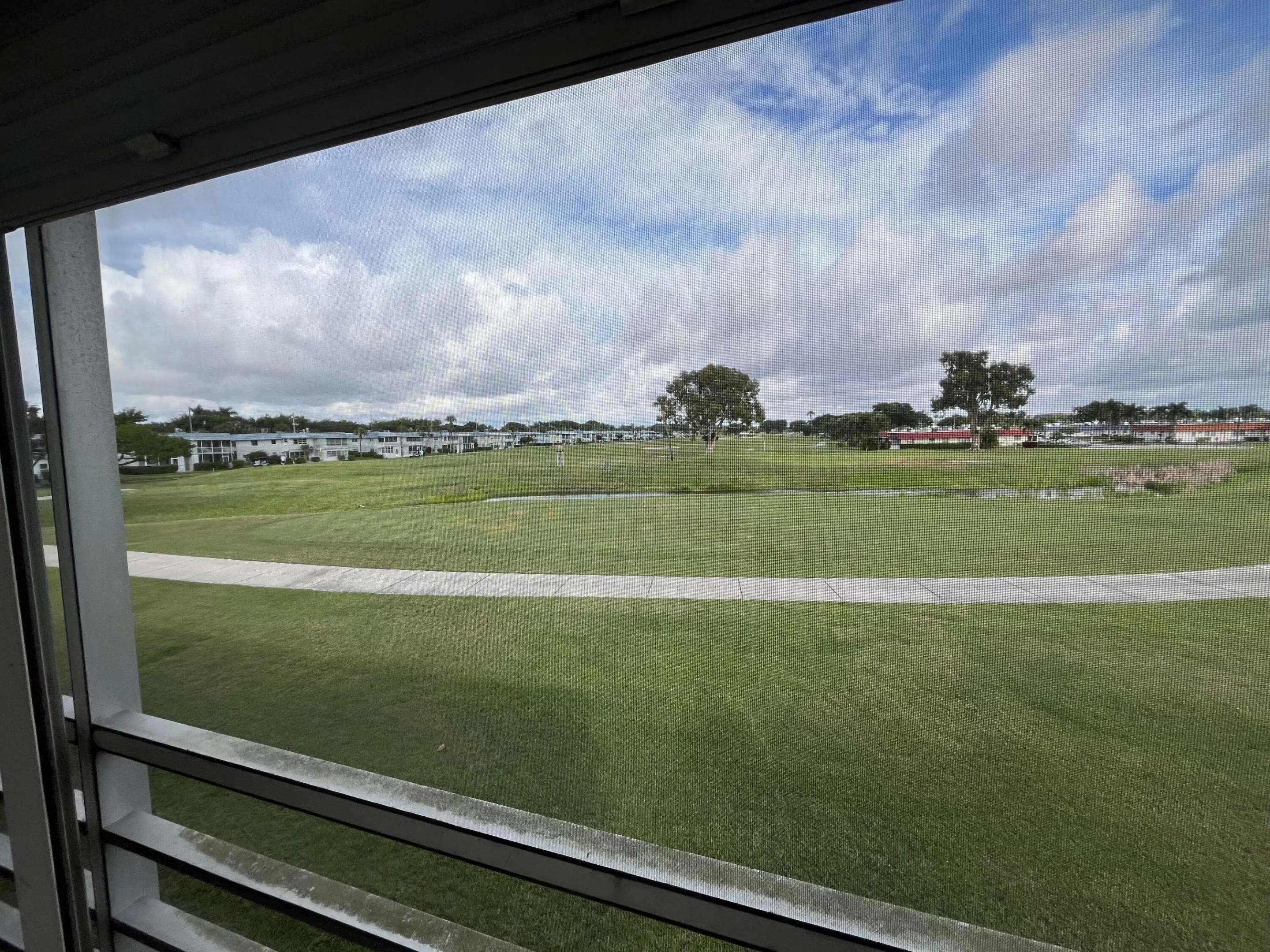 view from 2nd floor (patio) of the expansive golf course view in every direction.