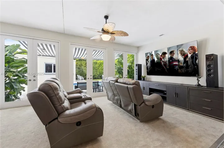 THEATER WITH 98" SAMSUNG TV & THEATER SOUND SYSTEM
